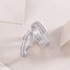 Sterling Silver White Gold Plated Moissanite Statement Ring