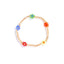 Vacation Floral Crystal Beaded Women's Elastic Bracelet