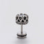 Vintage Geometric 316 Stainless Steel Black Zircon Men's Ear Stud