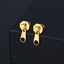Vintage Geometric Zipper Stainless Steel Punk Earrings