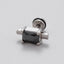 Vintage Geometric 316 Stainless Steel Black Zircon Stud Earring