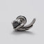 Vintage Geometric 316 Stainless Steel Black Zircon Stud Earring