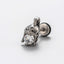 Vintage Geometric 316 Stainless Steel Zircon Men's Ear Stud