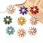 Zinc Alloy Rhinestone Pearl Flower DIY Shoe Charms Accessories