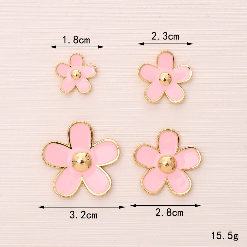 Alloy Flower DIY Accessories Set for Phone Case and Shoe Decoration