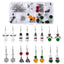 Alloy Geometric Star and Heart Shape Beads DIY Earring Kit