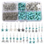 Alloy Geometric Star and Heart Shape Beads DIY Earring Kit