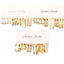 1 Set Geometric C Shape Pearl Hoop Earrings Set - 18 Pairs Fashionable Alloy Jewelry