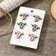 Cartoon Style Colorful Spotted Cattle Wood Ear Studs Set