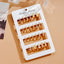 Casual C Shape Rhinestone Inlay Alloy Ear Studs Set - 12 Pieces Vintage Style