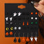 Halloween Pumpkin and Skull Cartoon Stud Earrings Set - 20 Pairs