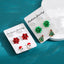 1 Set Cute Christmas Tree Flower Enamel Alloy Pearl Stud Earrings