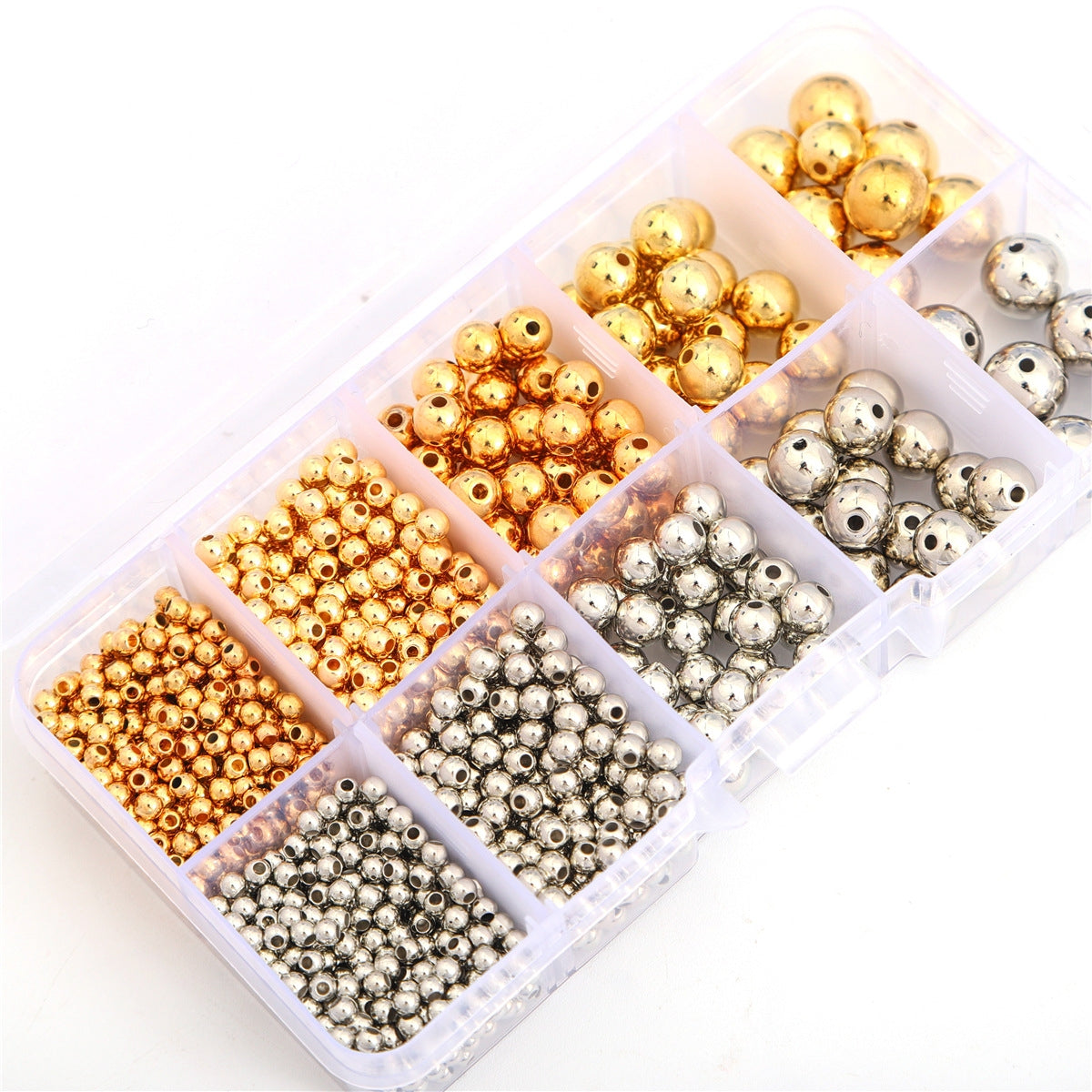 1 Set CCB Round Solid Color Beads and Alphabet Beads DIY Kit