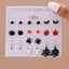 1 Set Halloween Spider Web Acrylic Earrings Set