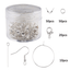 1 Set Iron Solid Color Lobster Clasp Earring and Necklace DIY Jewelry Findings Kit
