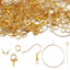 1 Set Iron Solid Color Lobster Clasp Earring and Necklace DIY Jewelry Findings Kit