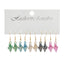 Marine Style Conch Enamel Zinc Alloy Drop Earrings Set