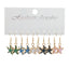 Marine Style Starfish Enamel Zinc Alloy Drop Earrings Set