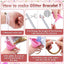 PVC Glitter Bracelet DIY Jewelry Kit for Girls