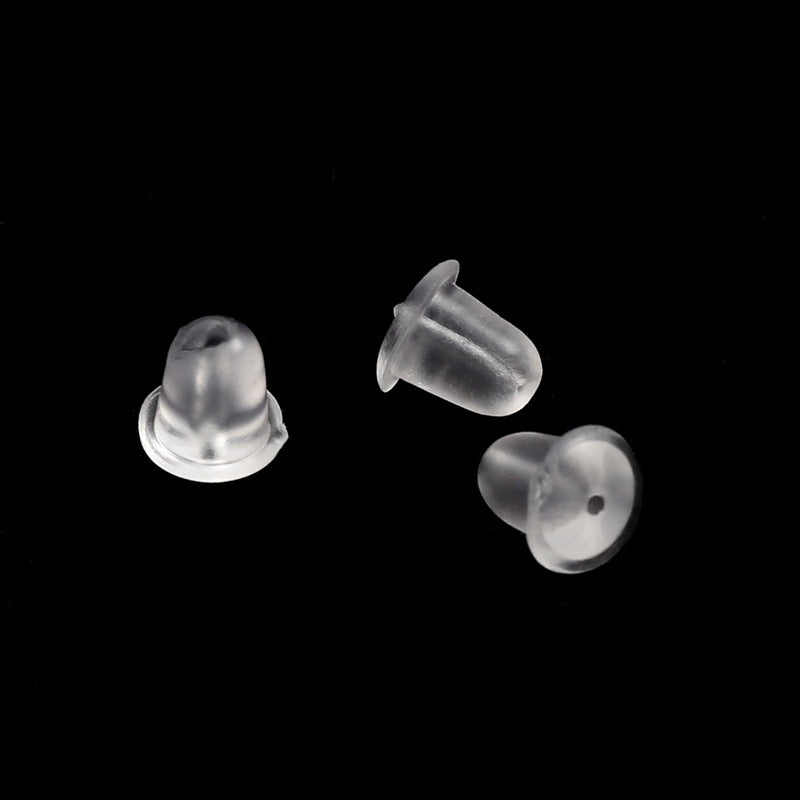 1 Set Clear Plastic Earring Backs DIY Jewelry Making Supplies