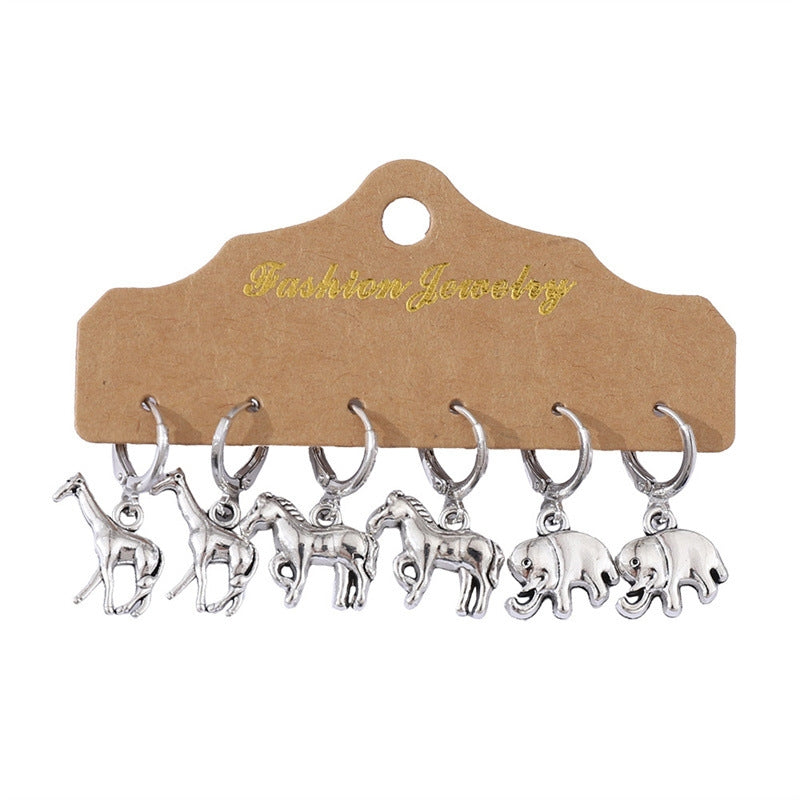 1 Set Simple Style Animal Plating Zinc Alloy Drop Earrings