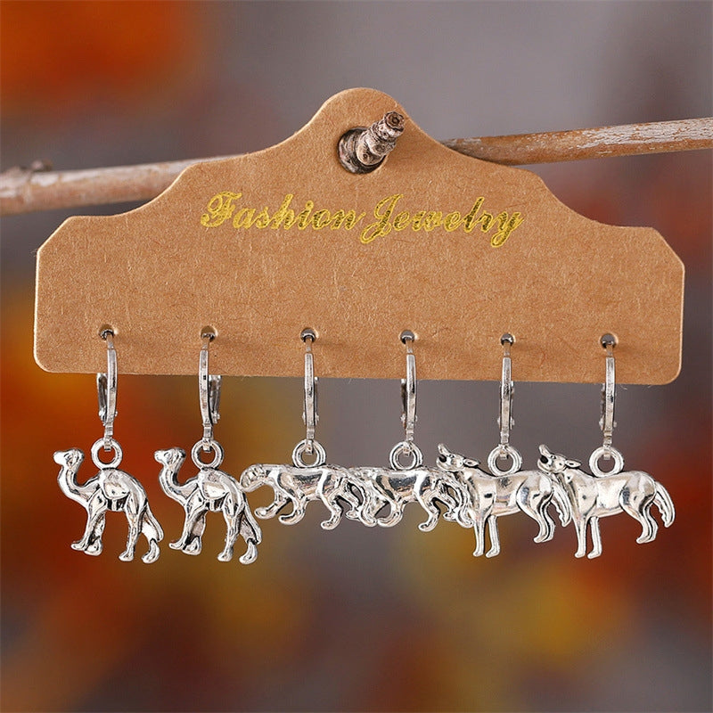 1 Set Simple Style Animal Plating Zinc Alloy Drop Earrings