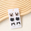 1 Set Minimalist Cat Resin Drop Earrings - Acrylic Studs DIY Kit