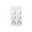 1 Set Minimalist Cat Resin Drop Earrings - Acrylic Studs DIY Kit