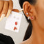 1 Set Classic Heart Shape Alloy Stud Earrings