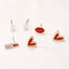 1 Set Classic Heart Shape Alloy Stud Earrings