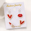 1 Set Classic Heart Shape Alloy Stud Earrings