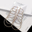 Simple Style Round Alloy Plated Women's Hoop Earrings Set - 6 Pairs