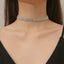 Simple Tassel Rhinestone Jewelry Set: Necklace, Bracelet, and Earrings