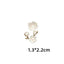 10 PCS Zinc Alloy Pearl Flower and Crystal Branch DIY Accessories Set