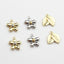 10 PCS Alloy Leaf Flower Pendant for DIY Jewelry Earrings