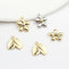 10 PCS Alloy Leaf Flower Pendant for DIY Jewelry Earrings