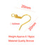 10 PCS Copper 14K/18K Gold Plated Solid Color Hook Earring Findings S925 Sterling Silver DIY Jewelry Accessories