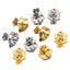 18K Gold Plated Hexagon Geometric Stainless Steel Earring Findings - 10 PCS/Package