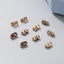 10 PCS 18K Gold Plated Stainless Steel Hook and Butterfly Clasp Earring Findings