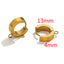 10 PCS Gold Plated Stainless Steel Circle Hook Earring Findings