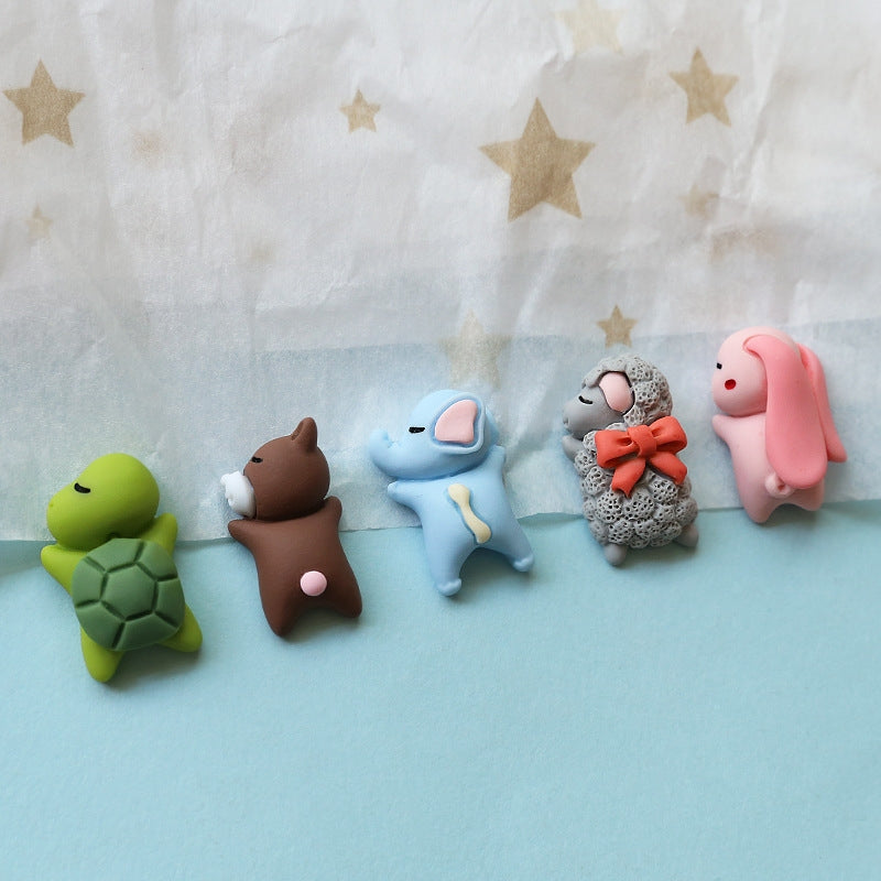 10 PCS Resin Animal Beads and DIY Craft Accessories