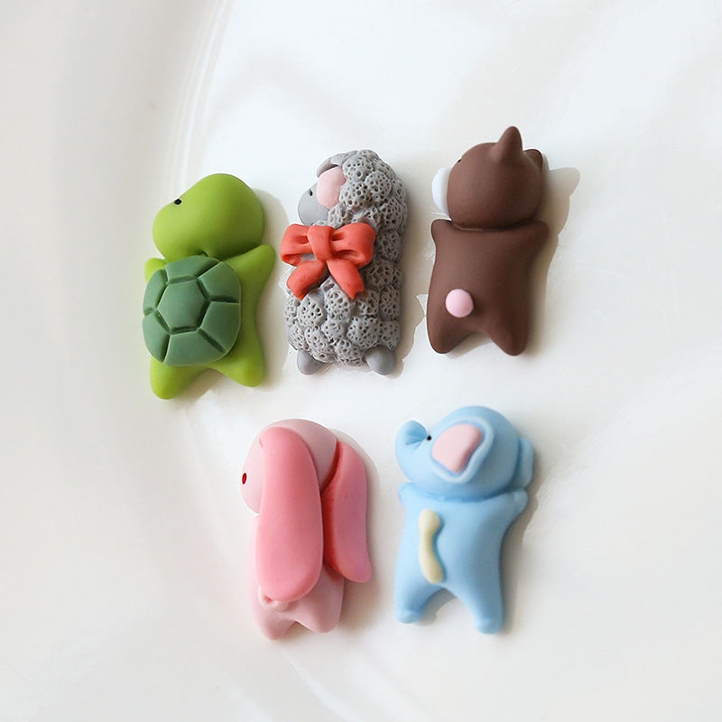 10 PCS Resin Animal Beads and DIY Craft Accessories