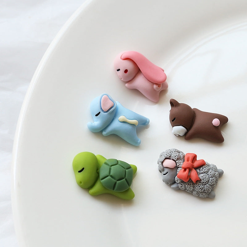 10 PCS Resin Animal Beads and DIY Craft Accessories