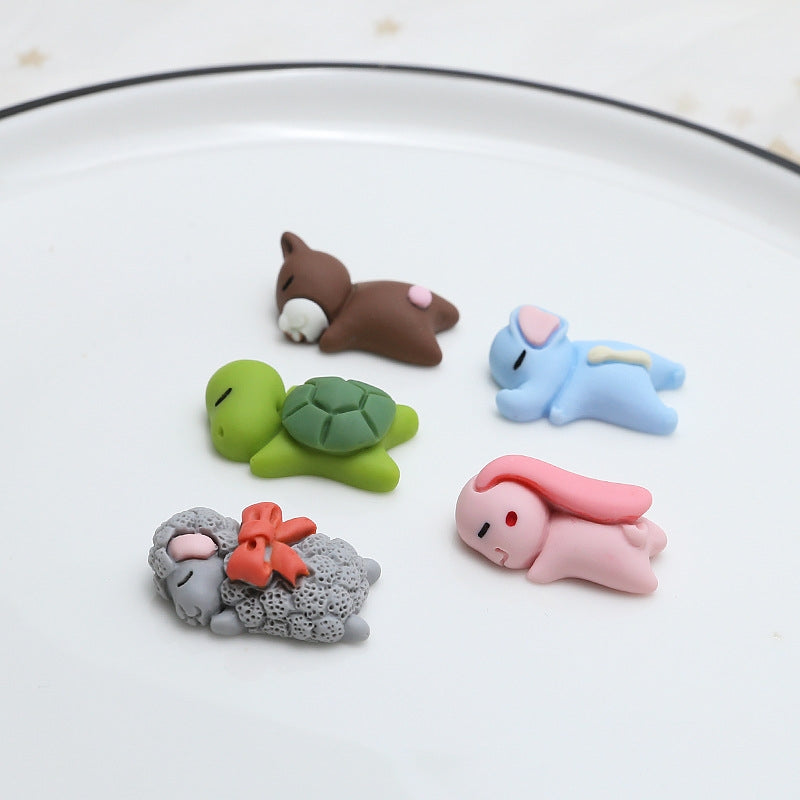 10 PCS Resin Animal Beads and DIY Craft Accessories