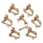 10 PCS Stainless Steel U-Shape Ear Clips - DIY Jewelry Accessories, Non-Pierced, Hypoallergenic