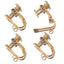 10 PCS Stainless Steel U-Shape Ear Clips - DIY Jewelry Accessories, Non-Pierced, Hypoallergenic