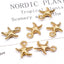 10 Pcs Beach Starfish Alloy Plating Jewelry DIY Earring and Hair Accessories Kit