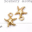 10 Pcs Beach Starfish Alloy Plating Jewelry DIY Earring and Hair Accessories Kit