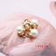 10 Pcs Elegant Round Alloy Plated Pearl Jewelry DIY Accessories