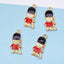 10 Pcs Simple Soldier Alloy Enamel Charms for DIY Jewelry Accessories